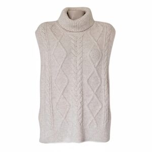 Loft Unique Cable Knit Sweater Vest Business Casual Cabincore Scandi Girl S
